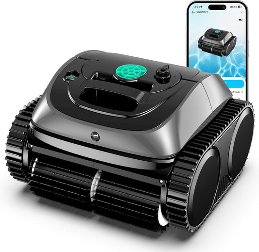 WYBOT C1 Cordless Robotic Pool Cleaner Gray
