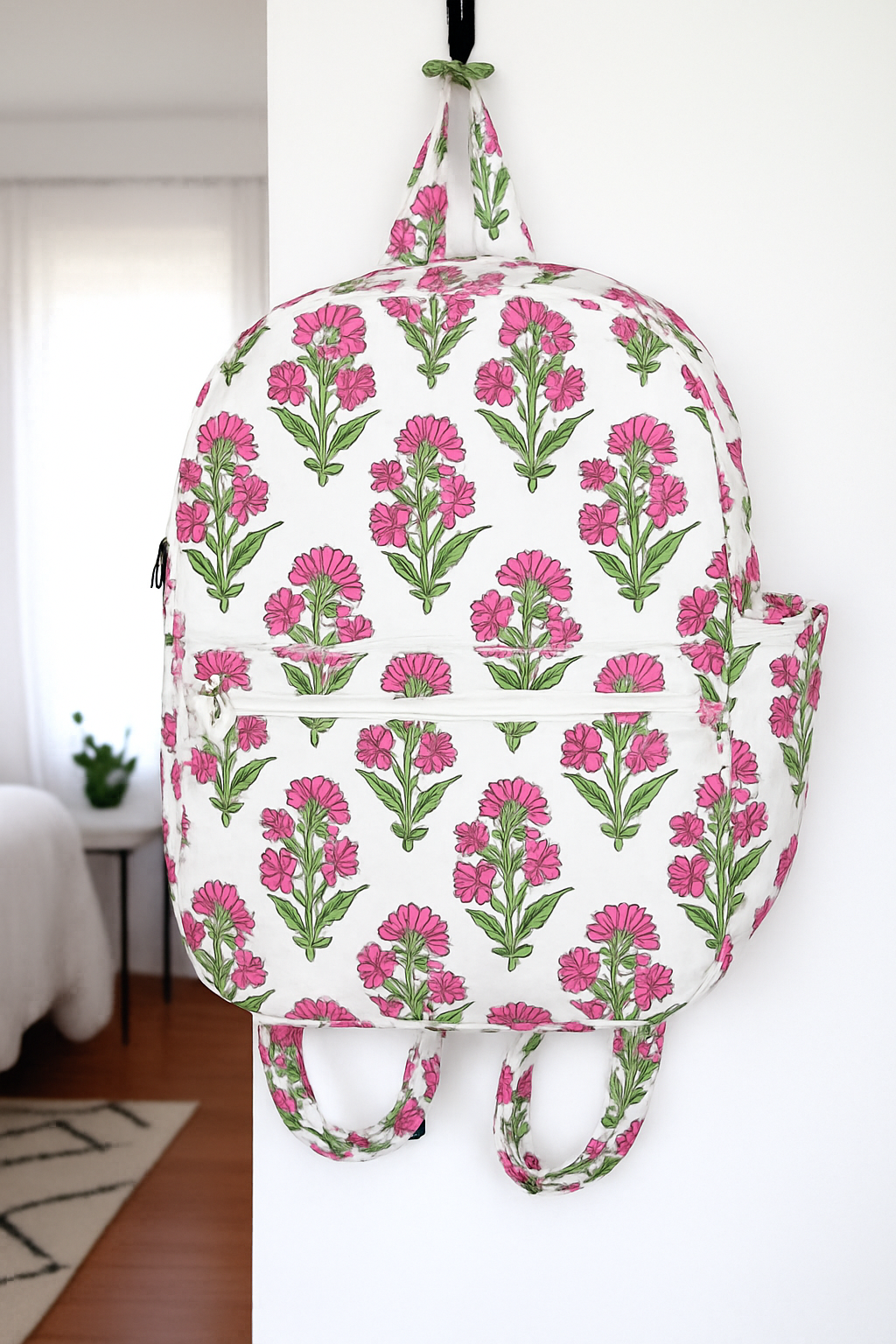 SC - ETA 8/25 -  Cassie Pink Floral Print Backpack