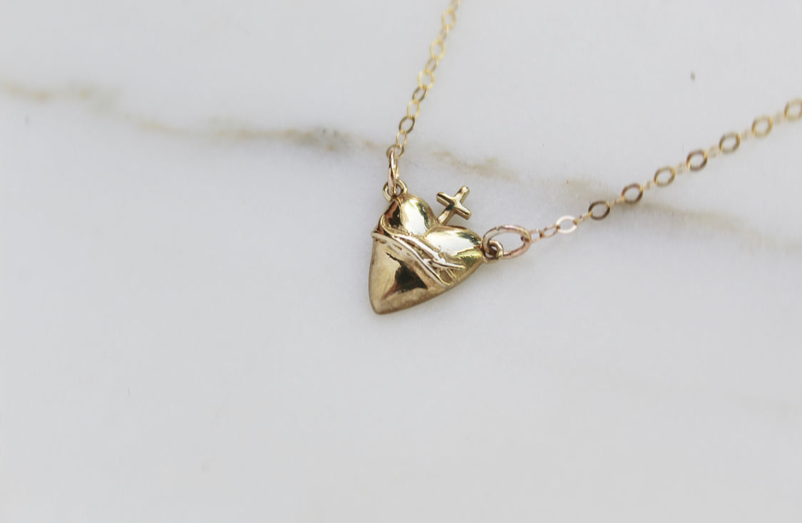 Holy Hearts™ Sacred Heart of Jesus Necklace