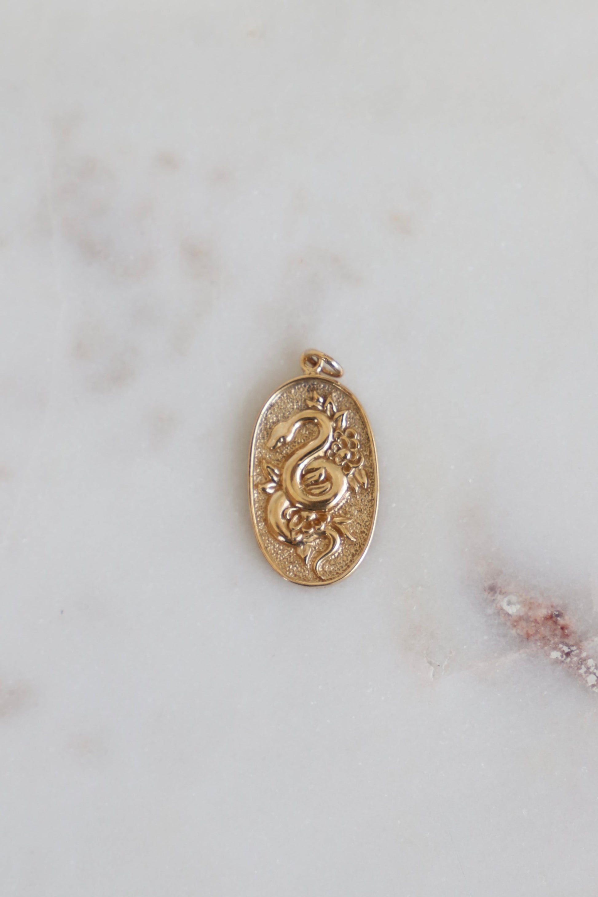 BRONZE SERPENT PENDANT - Concordia Style Boutique