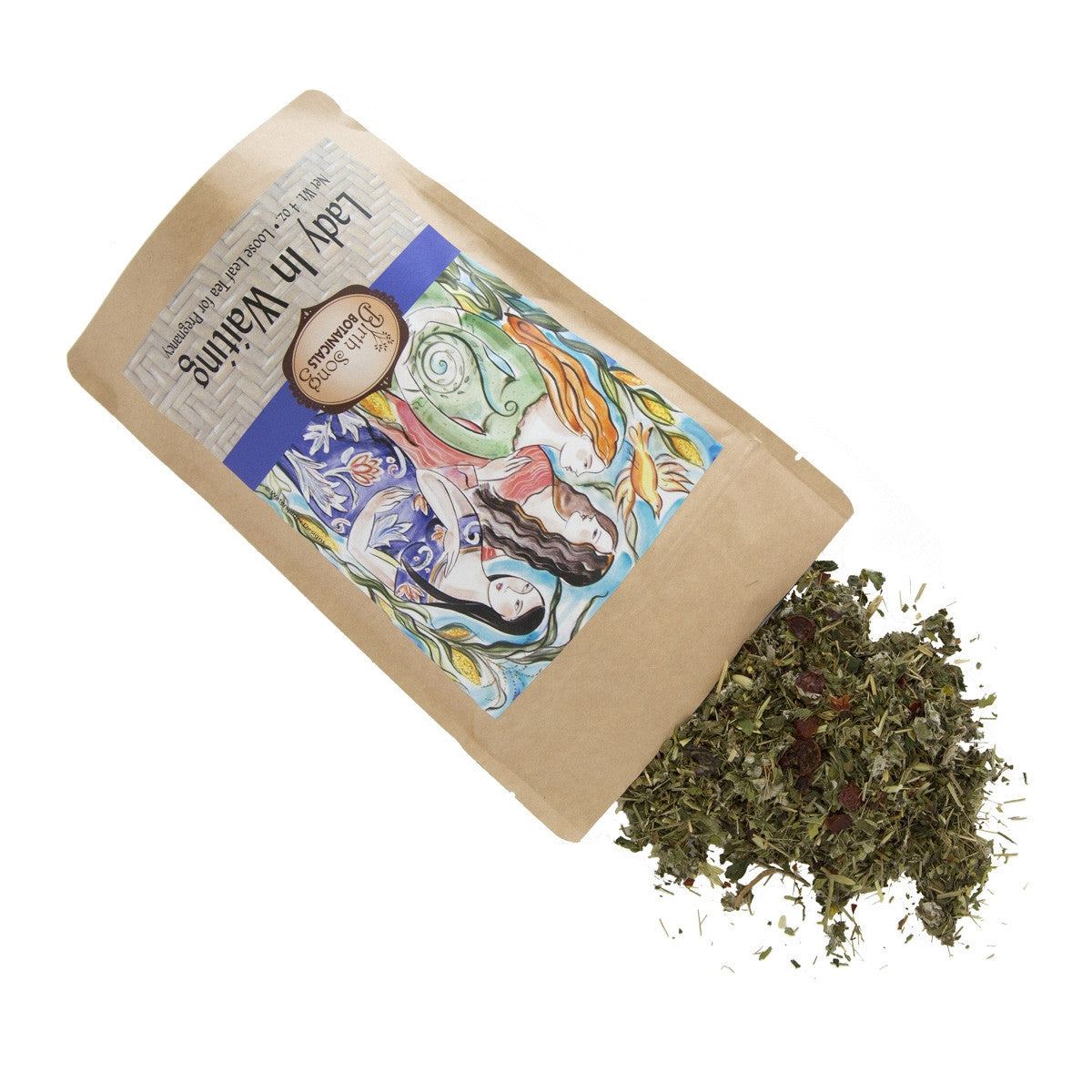Lady in Waiting Herbal Pregnancy Tea Supports a Healthy Pregnancy* with Organic Red Raspberry Leaf 4 oz. - Concordia Style Boutique