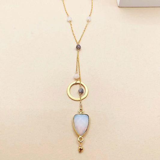 Opal Quartz Ballet Necklace