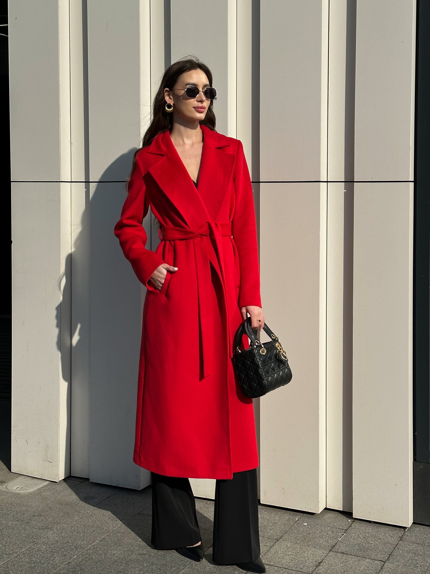 Astoria Classic Wraparound Wool Blend Overcoat