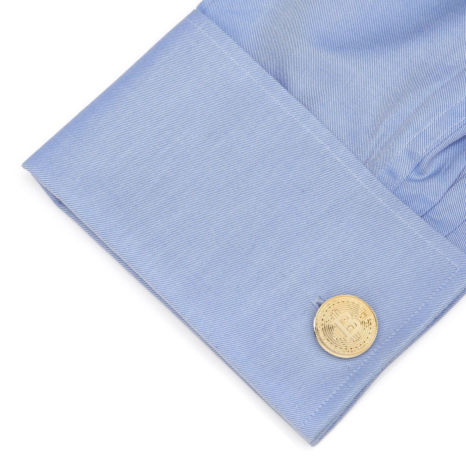 Crypto Bitcoin Debossed Cufflink - Concordia Style Boutique