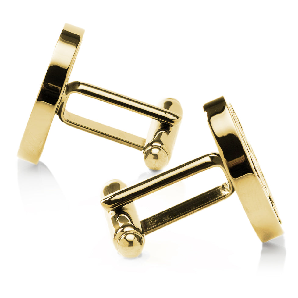 Crypto Bitcoin Debossed Cufflink - Concordia Style Boutique