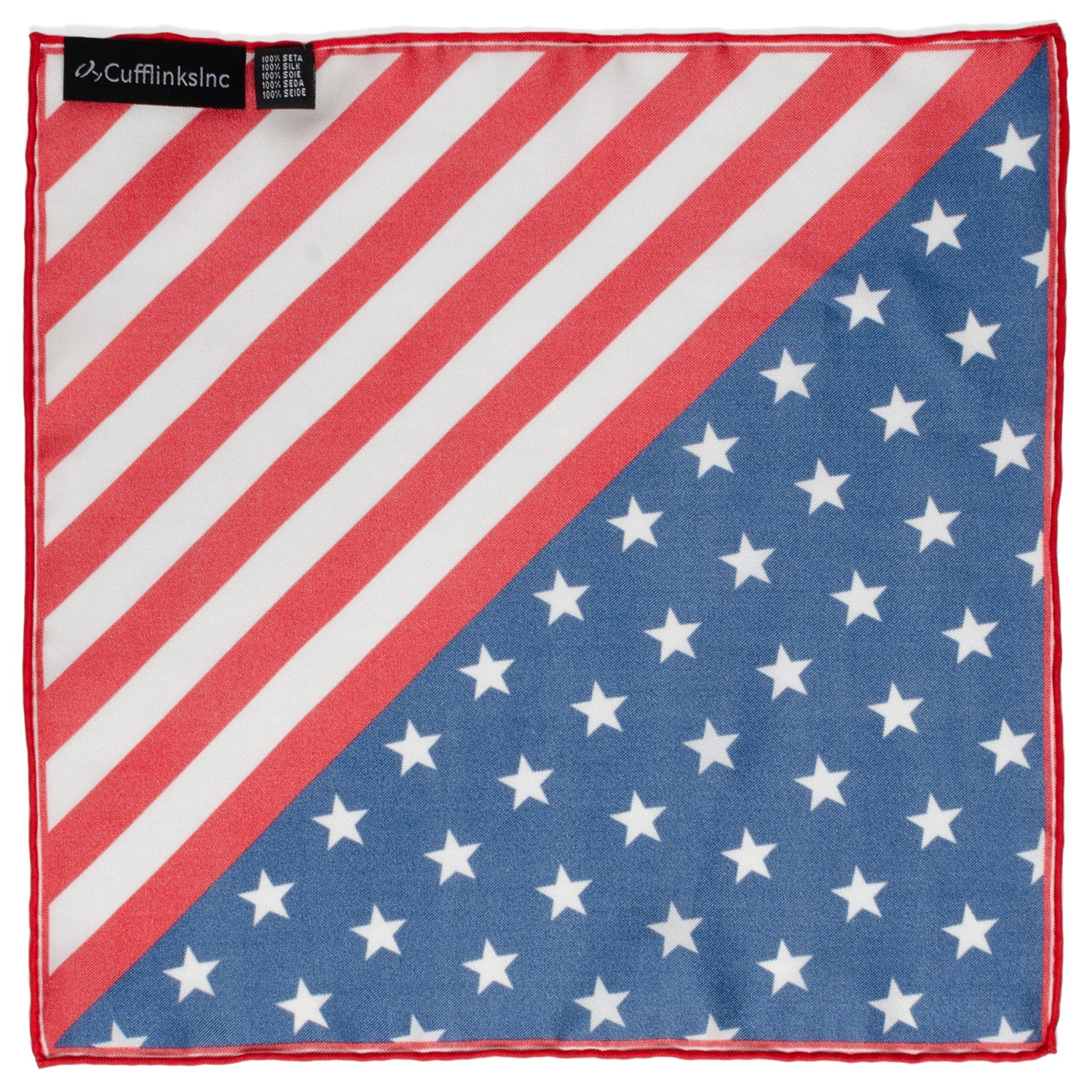 Stars and Stripes Pocket Square - Concordia Style Boutique