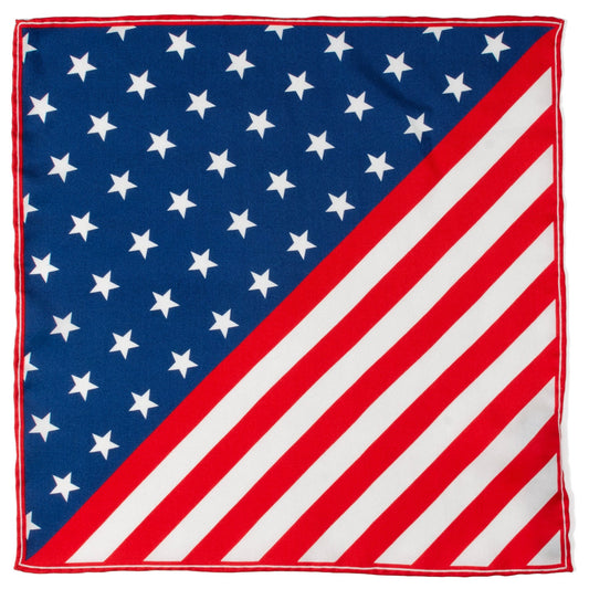 Stars and Stripes Pocket Square - Concordia Style Boutique