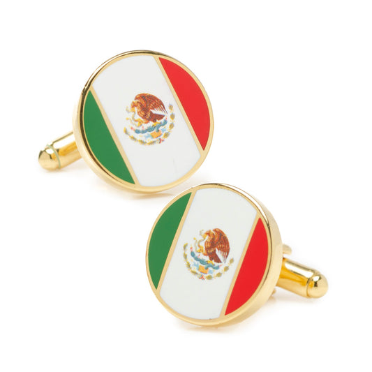 Mexico Flag Cufflinks - Concordia Style Boutique