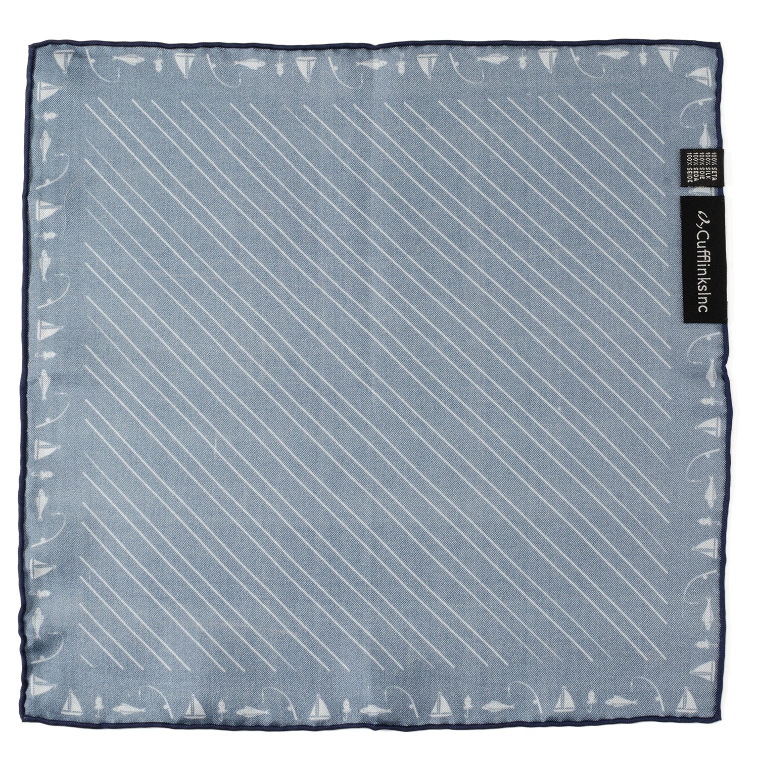 Nautical Blue Pocket Square - Concordia Style Boutique