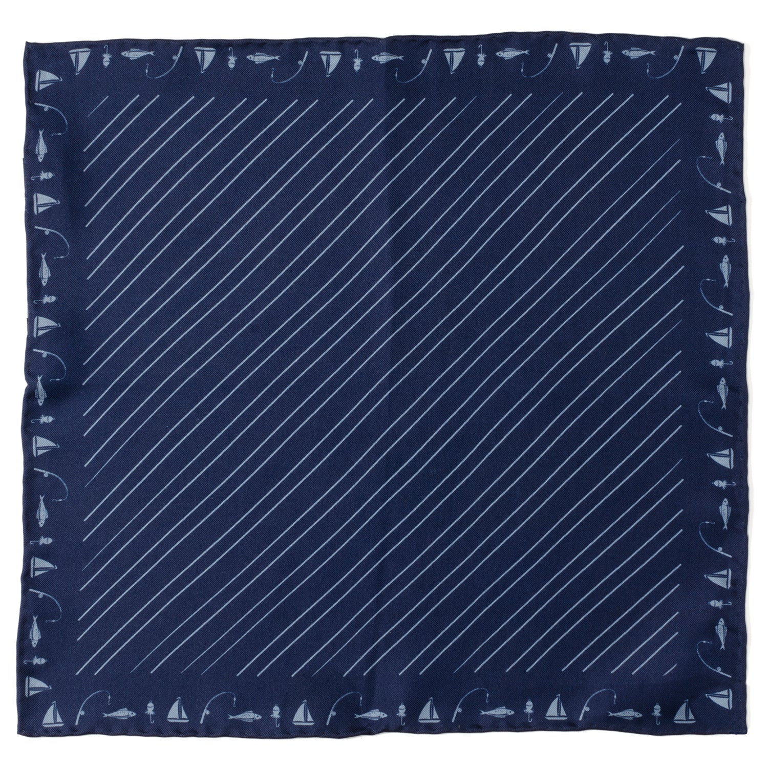 Nautical Blue Pocket Square - Concordia Style Boutique