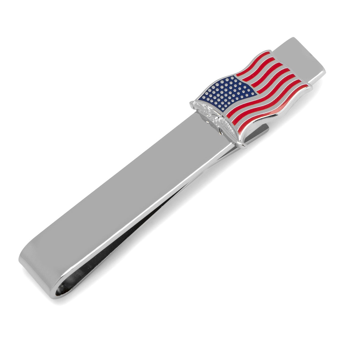 American Waving Flag Cufflinks and Tie Bar Gift Set - Premium Gift Set from Cufflinks.com - Just $105! Shop now at Concordia Style Boutique