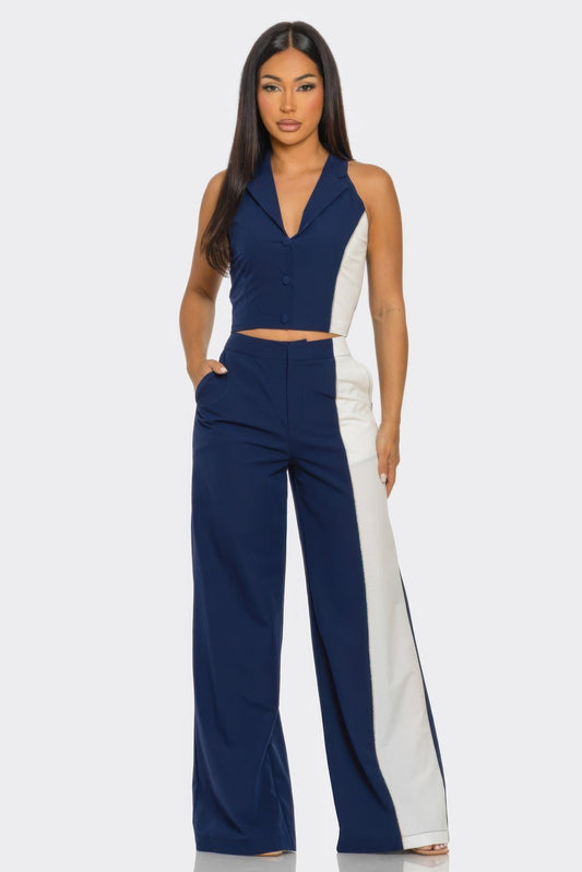 2 Pcs Color Block Set - Premium Apparel & Accessories from OyeraCharisma - Just $81.50! Shop now at Concordia Style Boutique