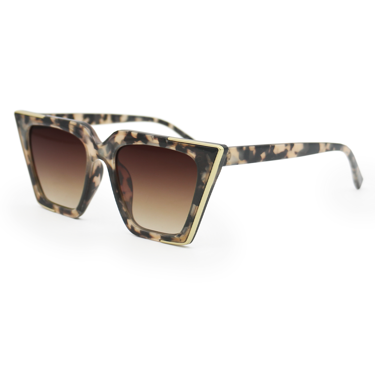 The CEO - Sustainable Tortoise Frame Brown Lens Cateye Sunglasses - Concordia Style Boutique