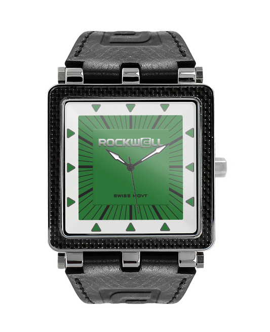 CF Leather (Black/Green) Watch