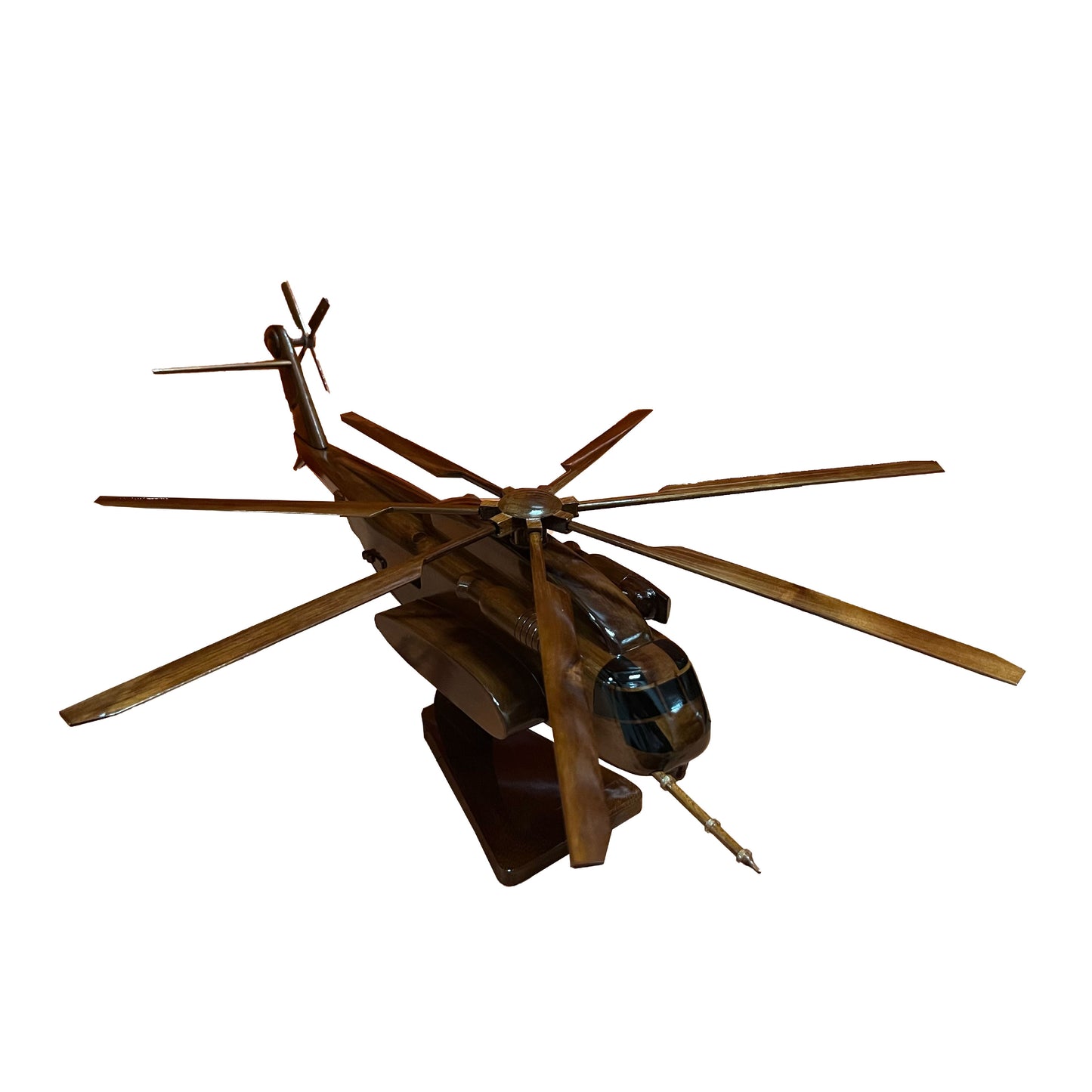 CH53K Sea Stallion Mahogany Wood Desktop Helicopter Model