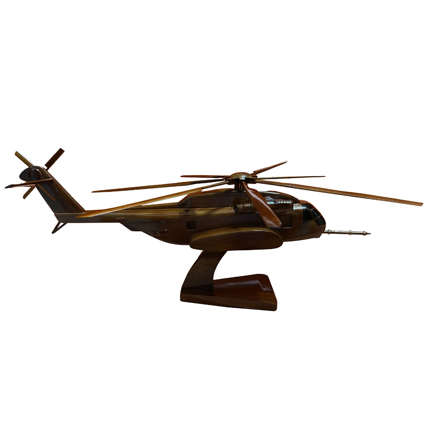 CH53K Sea Stallion Mahogany Wood Desktop Helicopter Model