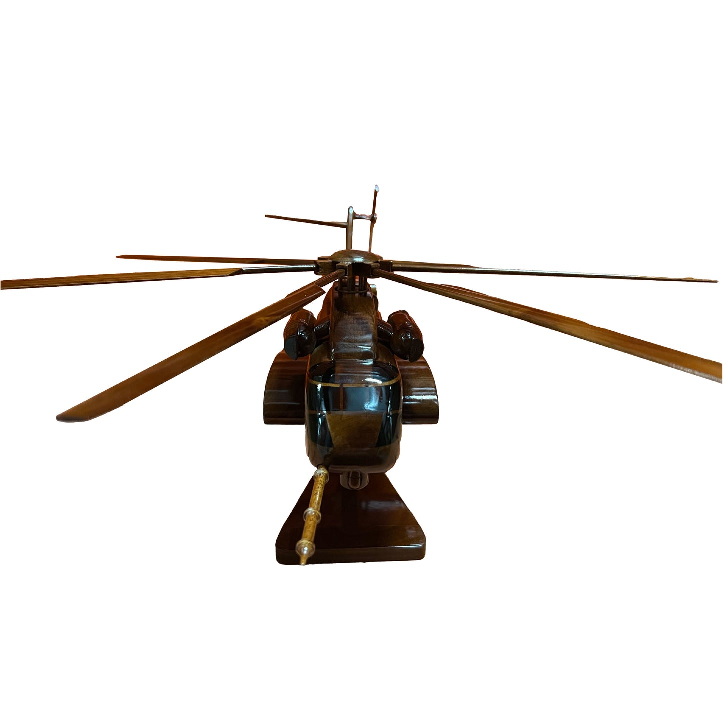 CH53K Sea Stallion Mahogany Wood Desktop Helicopter Model