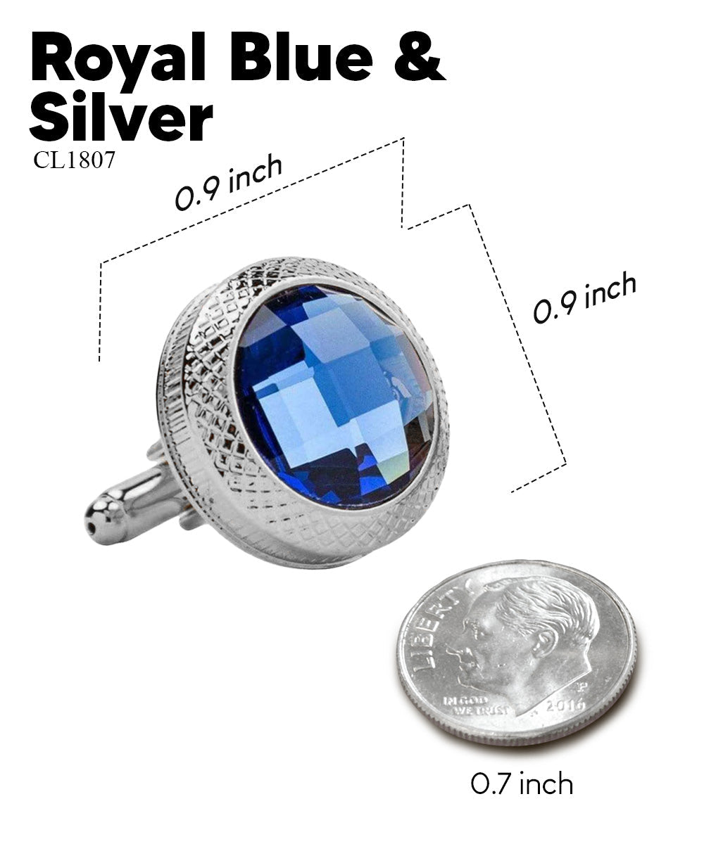 Vittorio Vico Button Colorstone Cufflinks: CL18XX Series - Concordia Style Boutique