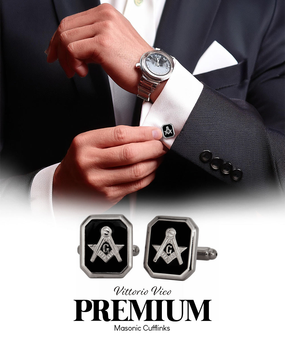 Vittorio Vico Masonic Themed Cufflinks: CL39XX Series