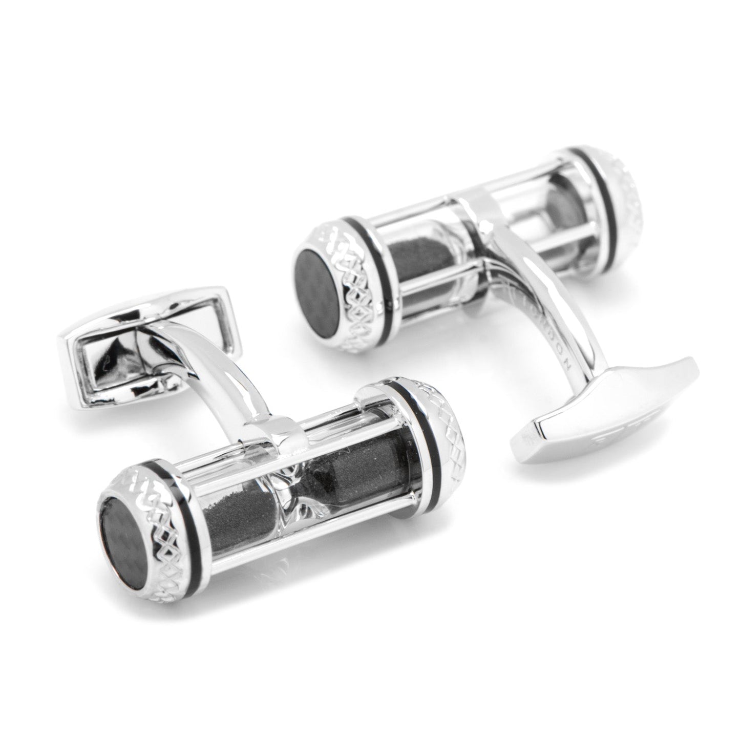 Black Sand Timer Cufflinks - Concordia Style Boutique