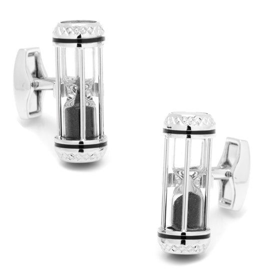 Black Sand Timer Cufflinks - Concordia Style Boutique
