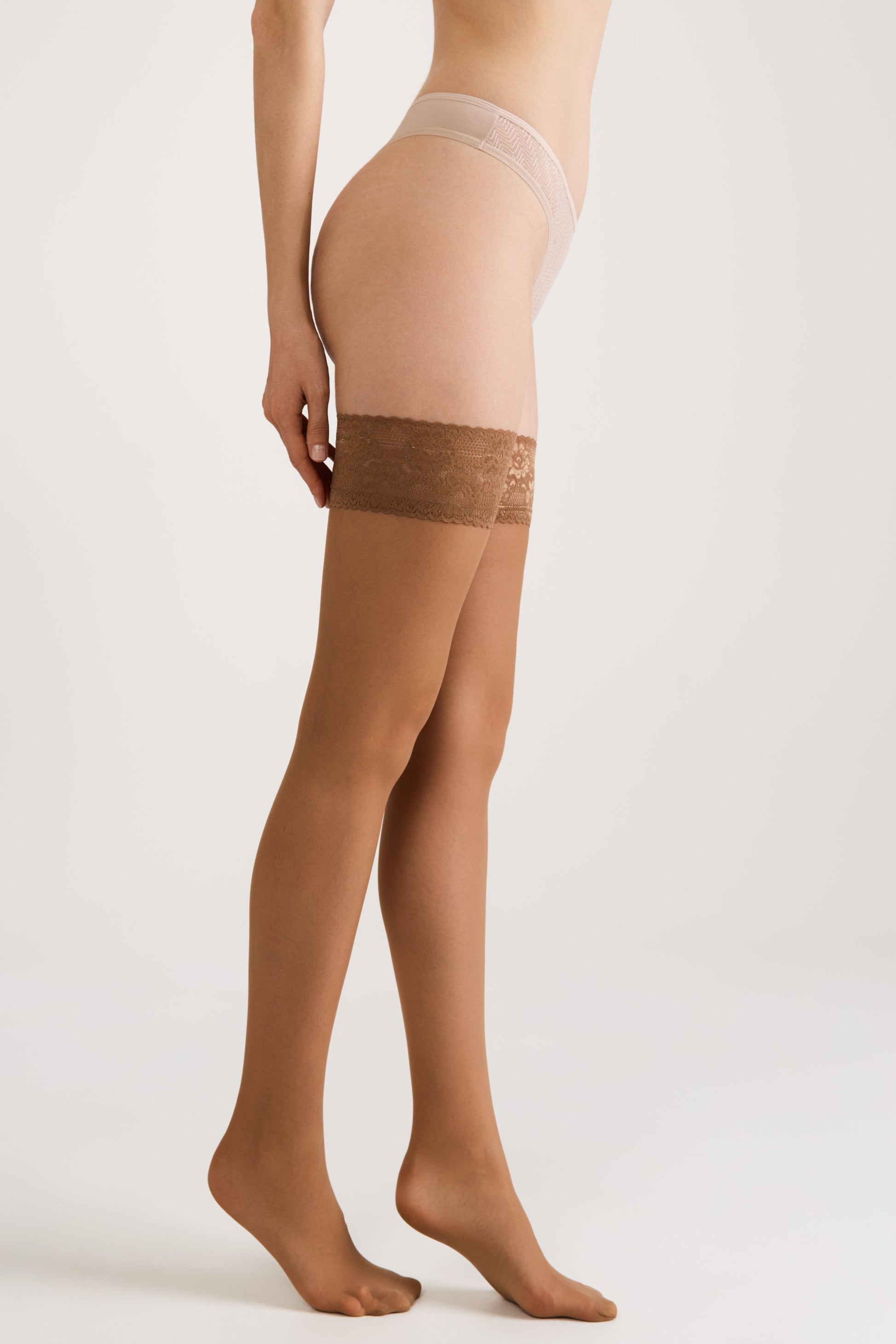 Stockings Conte Class 40 Den - Silicone Lace Top - Concordia Style Boutique