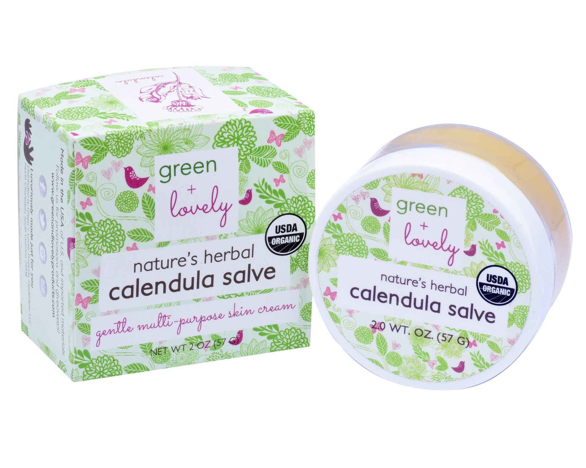 Nature's Herbal Calendula Salve, Organic - Eczema Cream - Multi-use Skin Cream, 2 oz - Concordia Style Boutique
