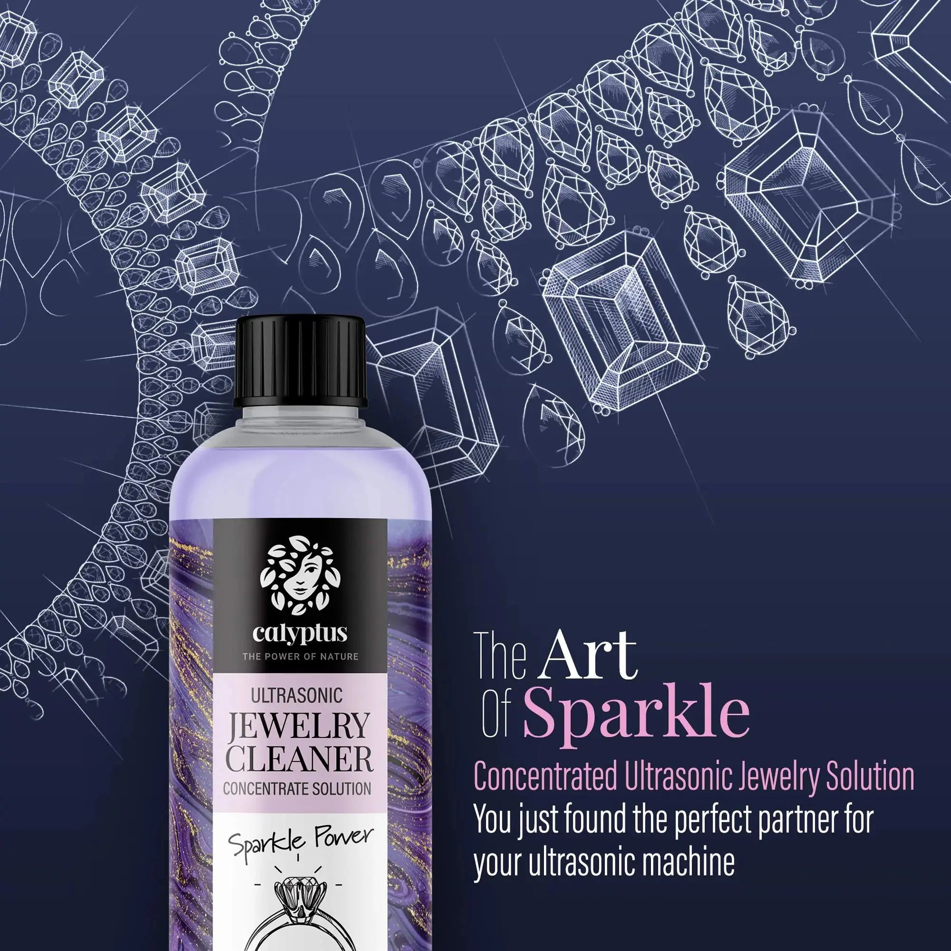 Calyptus Ultrasonic Jewelry Cleaner Solution Concentrate | Plant-Based Eyeglass and Jewelry Cleaner - Concordia Style Boutique