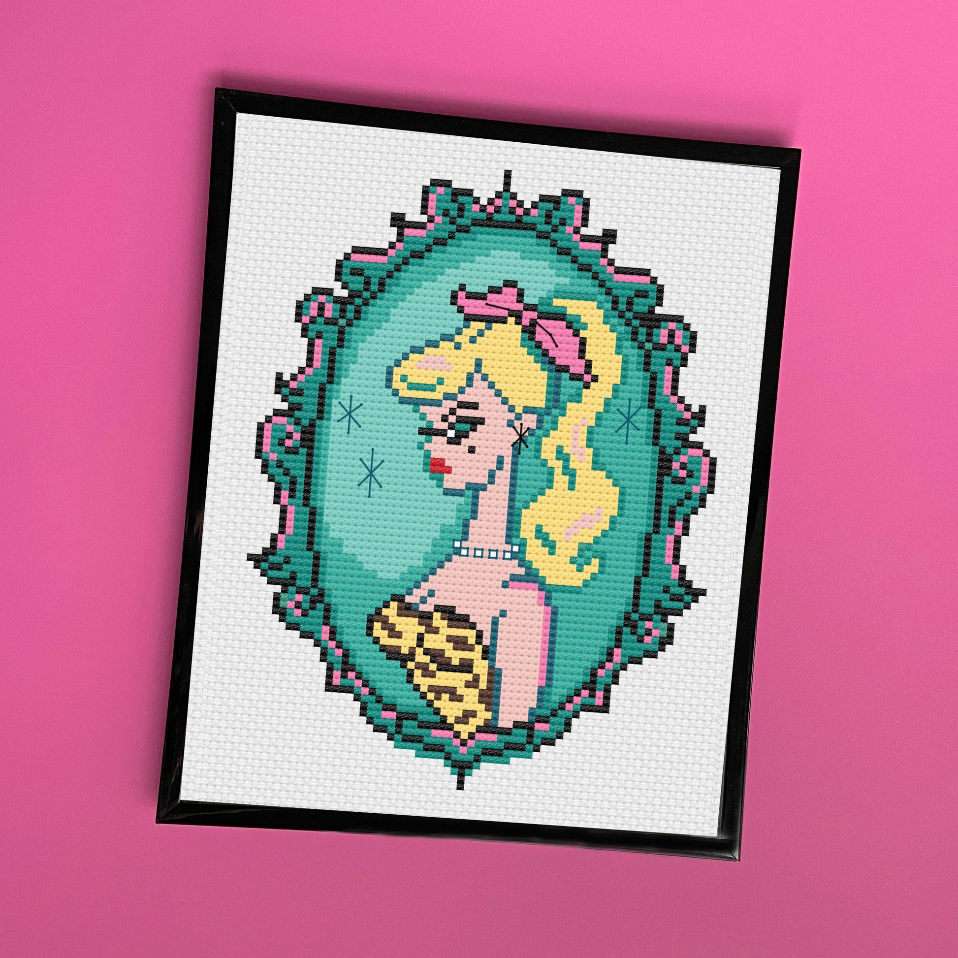 Cameo Doll: Blonde by Fluff Counted Cross Stitch Kit - Concordia Style Boutique