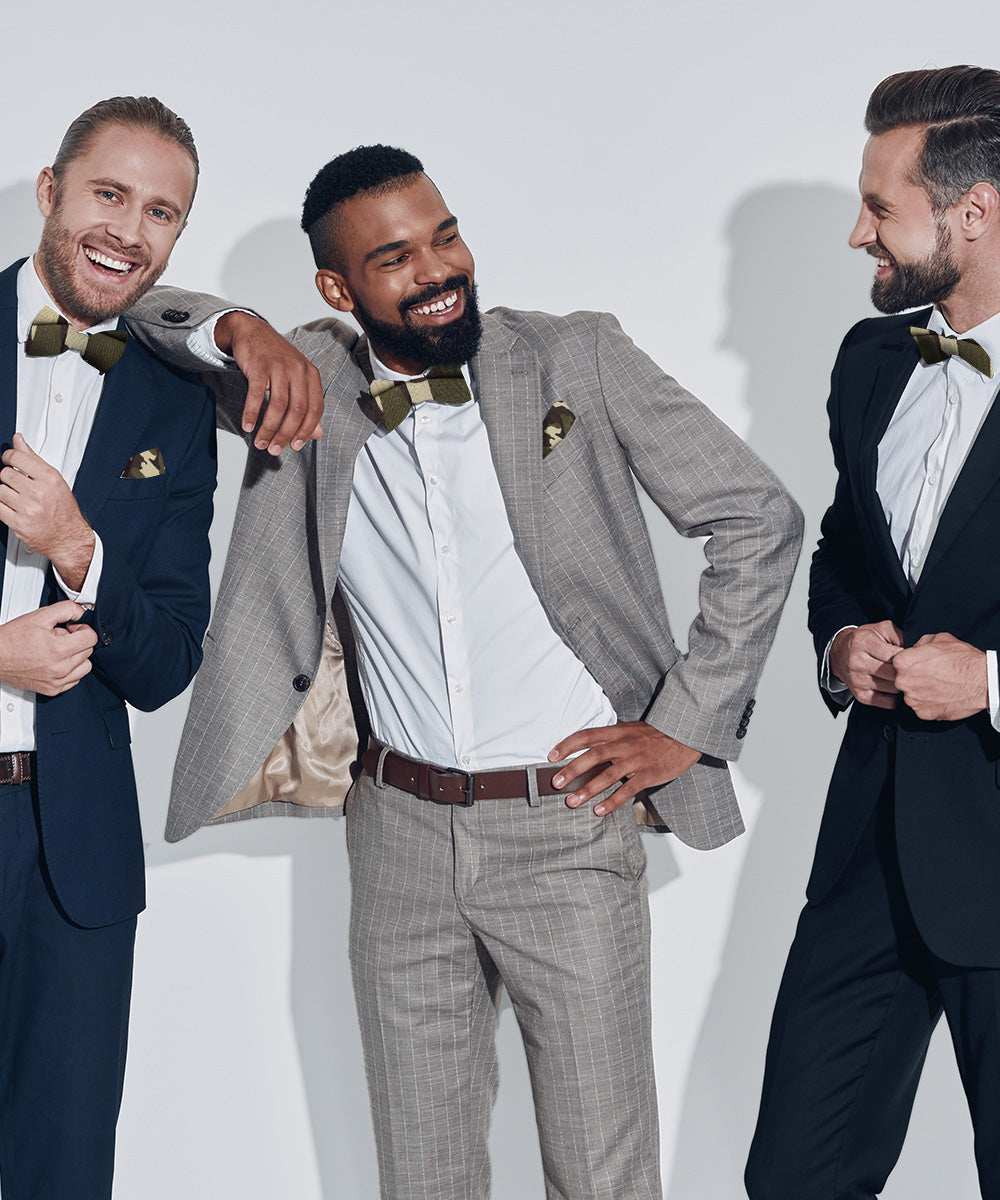 Vittorio Farina Men's Kente Satin Bow Tie & Pocket Square in Gift Box