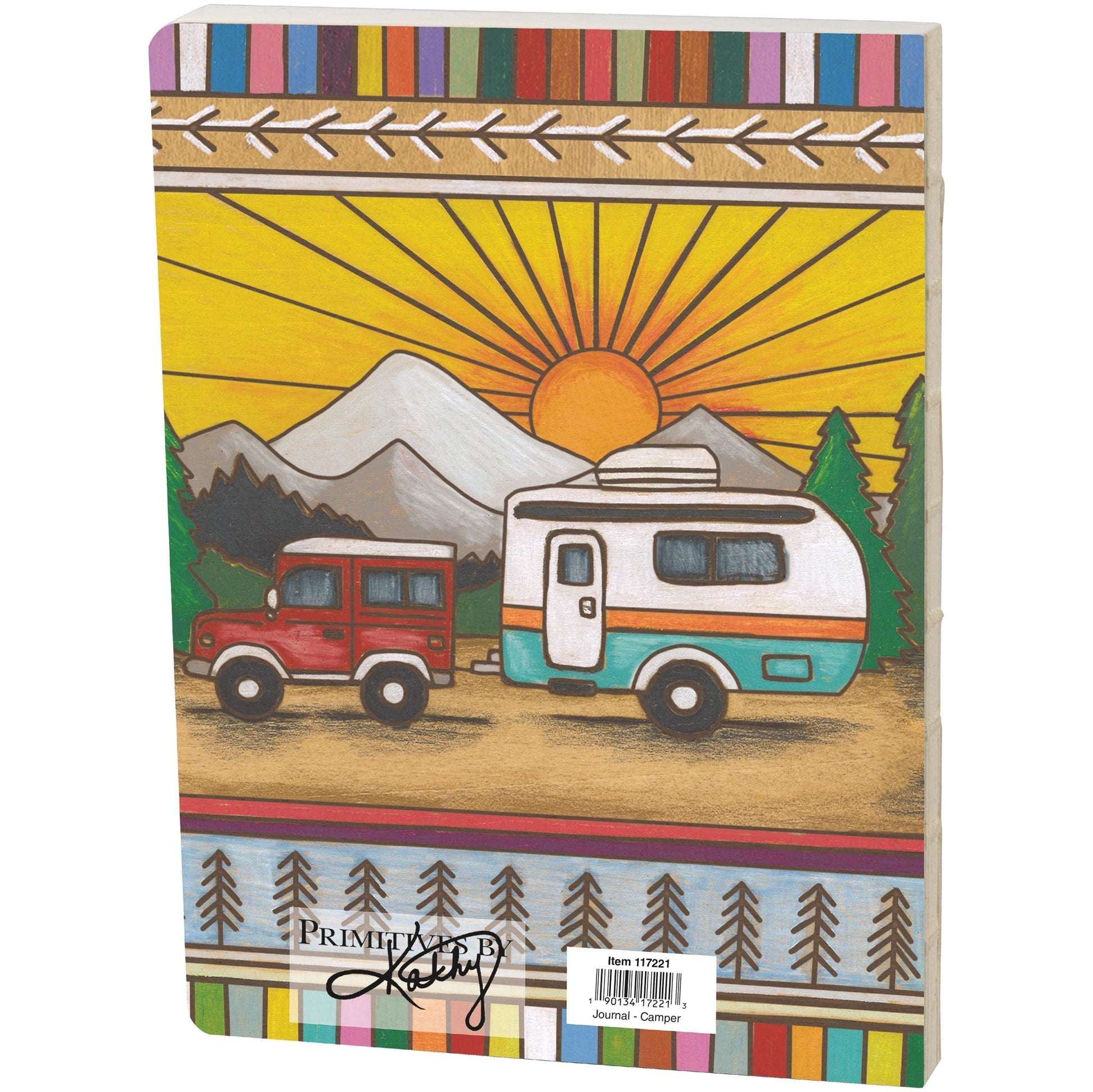 Camper Double-Sided Journal | Wood Burned Camper Trailer Art Designs Notebook - Premium Journal from The Bullish Store - Just $15.95! Shop now at Concordia Style Boutique