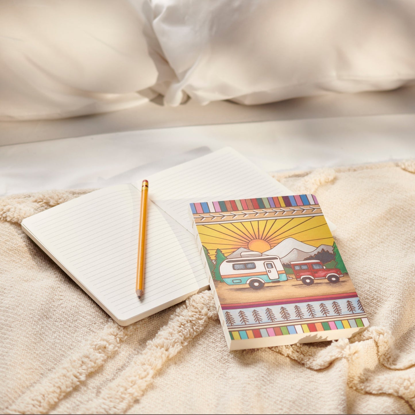 Camper Double-Sided Journal | Wood Burned Camper Trailer Art Designs Notebook - Premium Journal from The Bullish Store - Just $15.95! Shop now at Concordia Style Boutique