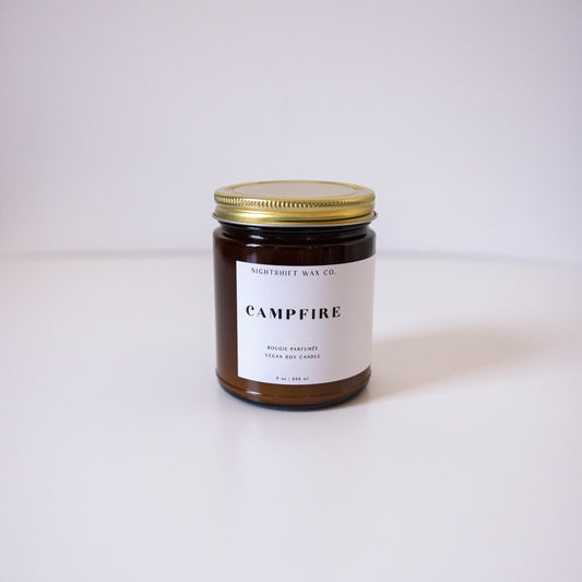 Campfire Soy Candle - Premium Candle from Nightshift Wax Co. - Just $15! Shop now at Concordia Style Boutique