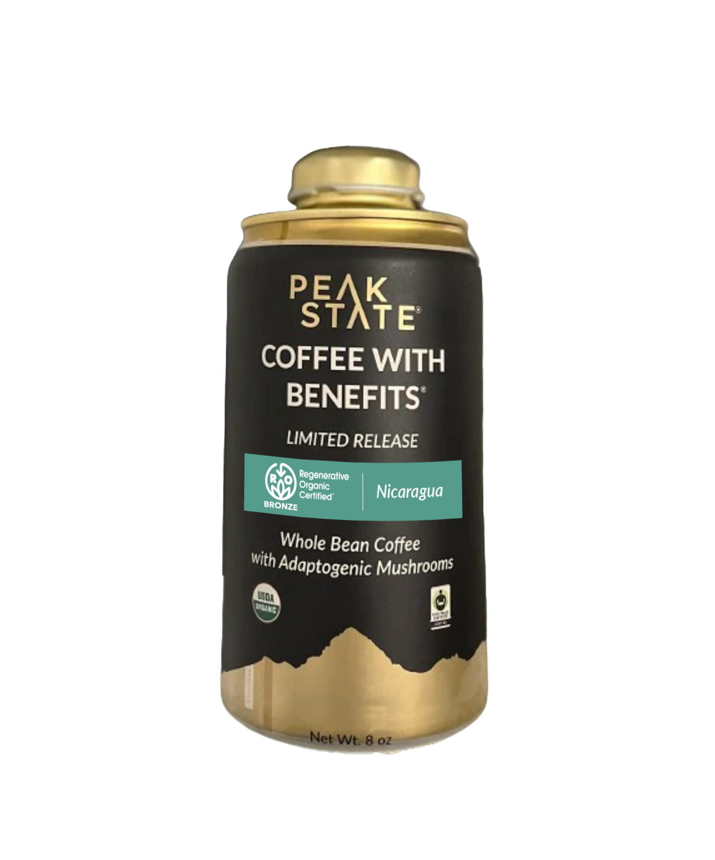 Wholesale Only - Regenerative Organic Certified Whole Bean Coffee with Benefits EcoCan - 6 Case