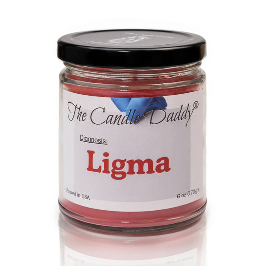 Ligma - Randomly Assorted Scents - Funny 6 Oz Jar Candle - 40 Hour Burn Time