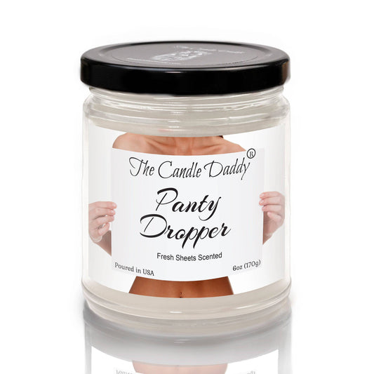 Panty Dropper - Fresh Sheets Scented - Funny 6 Oz Jar Candle - 40 Hour Burn Time