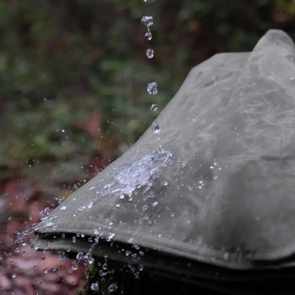 Wool Canvas Camping Blanket - Waxed Canvas Outdoor Blanket / Bushcraft Blanket - Concordia Style Boutique