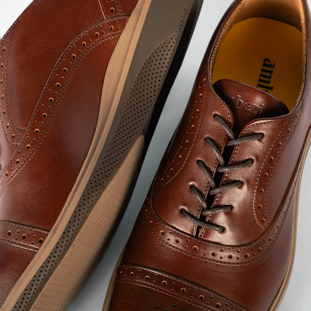 The Cap-Toe (Chestnut) - Concordia Style Boutique