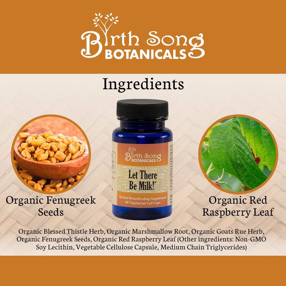 Let There Be Milk! Liquid Vegetarian Capsules Herbal Breastfeeding Supplement to Support Lactation and Breastmilk Supply* 60 Ct. - Concordia Style Boutique