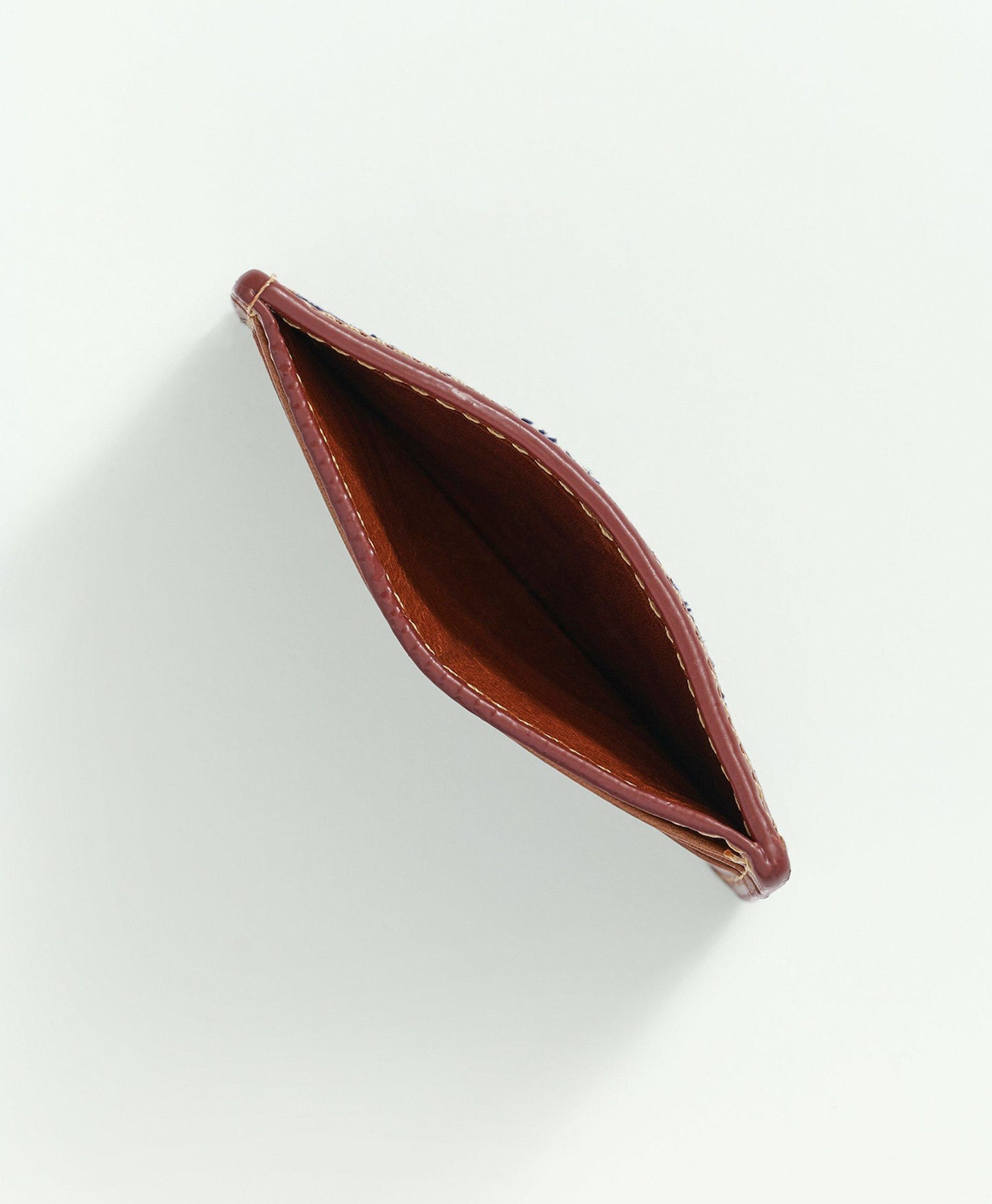 Skull and Crossbones Needlepoint  Card Case  Wallet