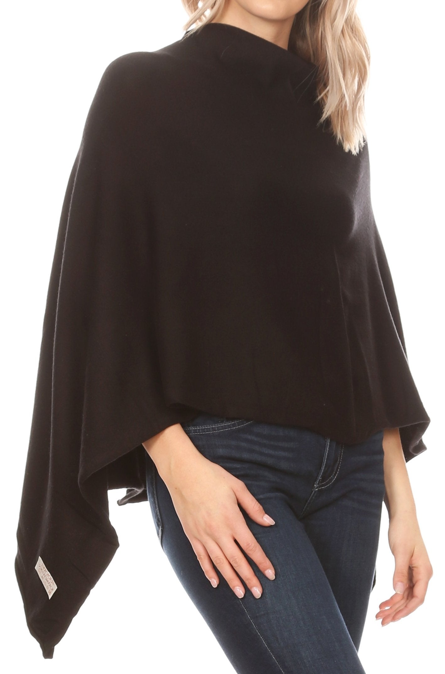 Sakkas Laurel Women's Super Soft Lightweight Cape Poncho Blanket Shawl Pullover - Concordia Style Boutique