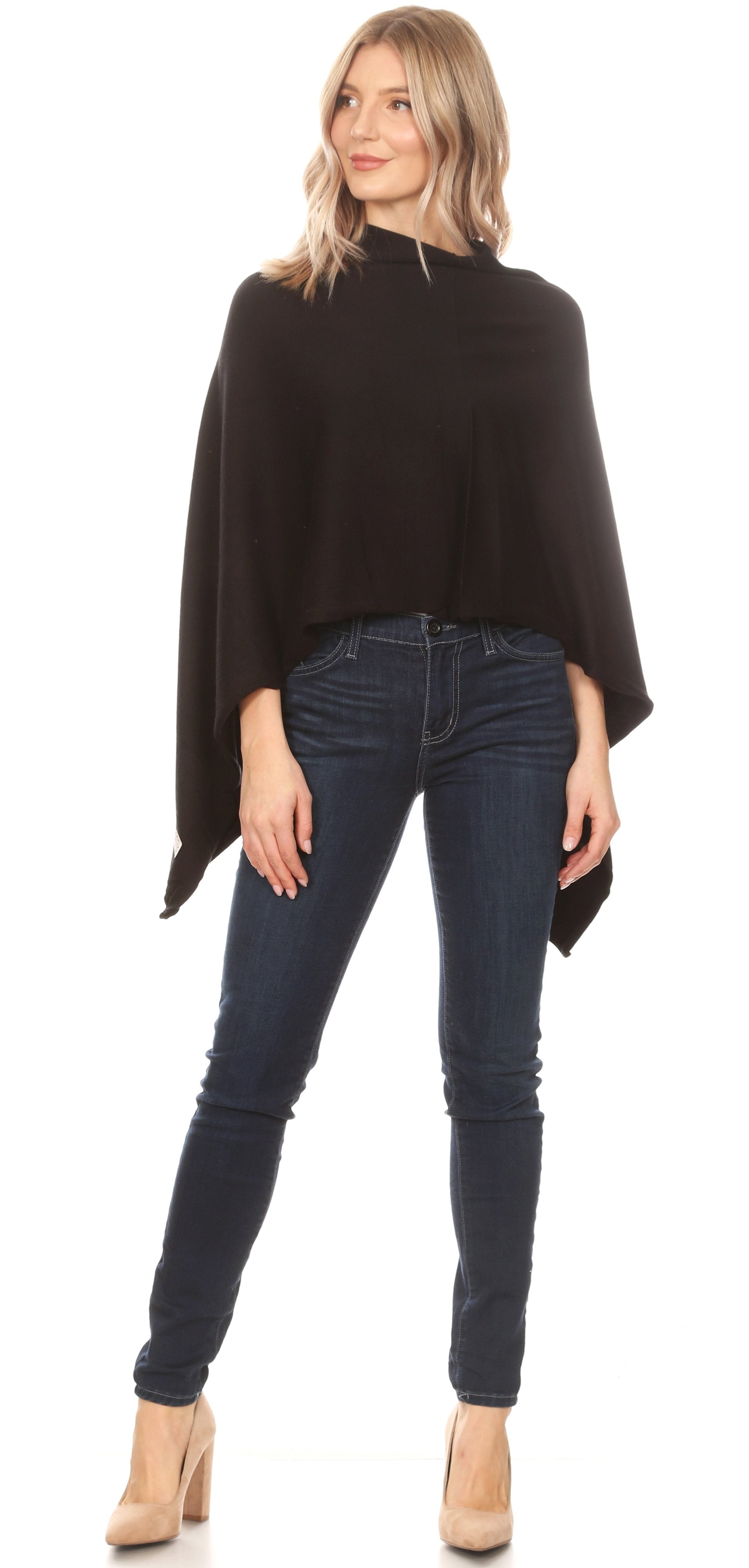 Sakkas Laurel Women's Super Soft Lightweight Cape Poncho Blanket Shawl Pullover - Concordia Style Boutique