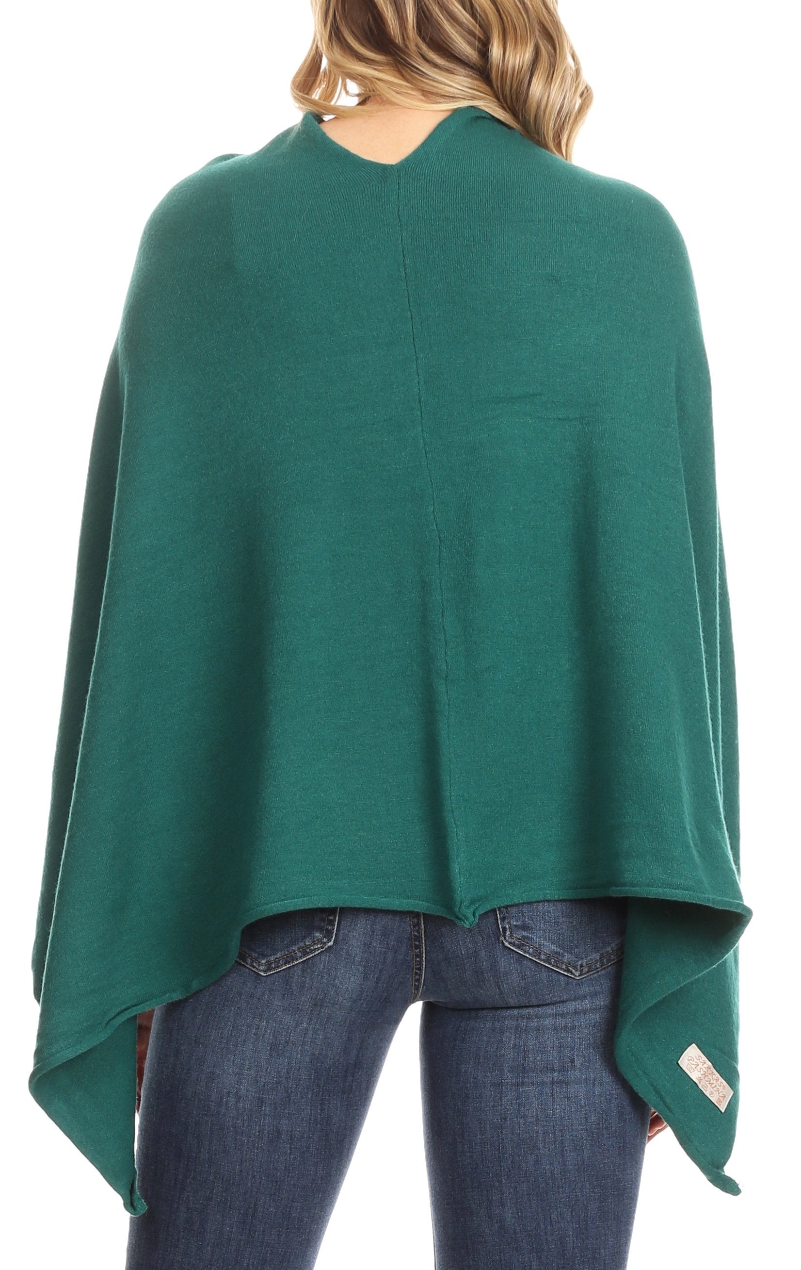 Sakkas Laurel Women's Super Soft Lightweight Cape Poncho Blanket Shawl Pullover - Concordia Style Boutique