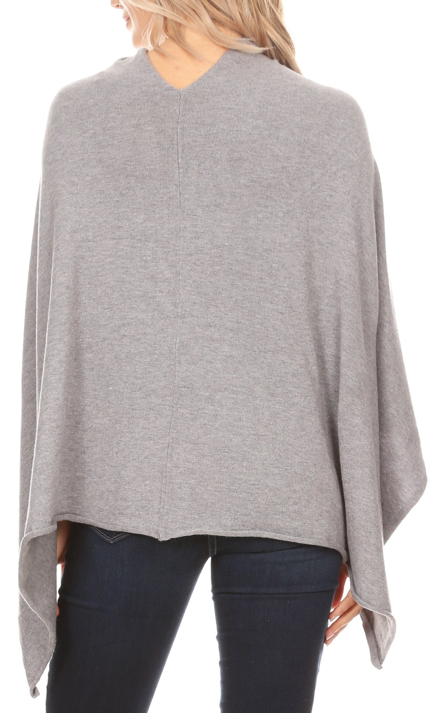 Sakkas Laurel Women's Super Soft Lightweight Cape Poncho Blanket Shawl Pullover - Concordia Style Boutique