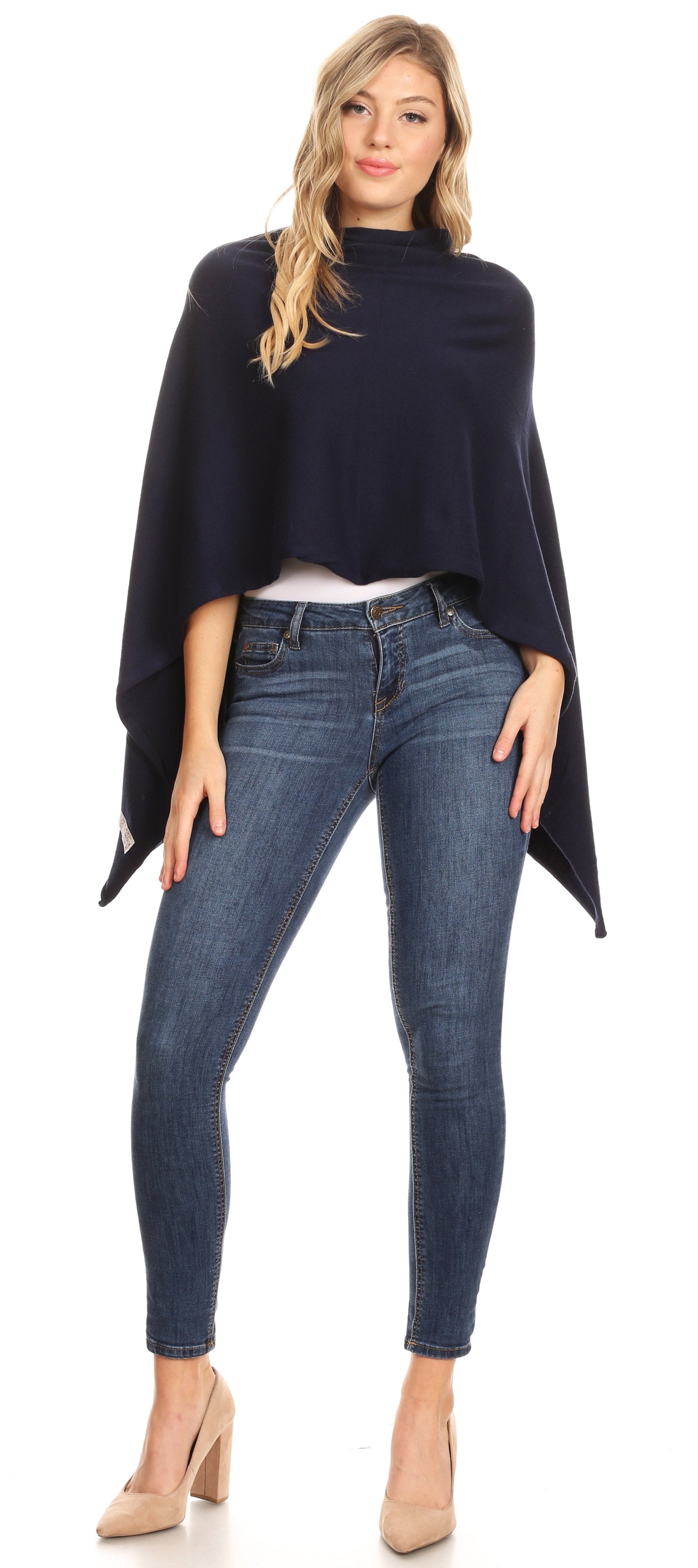 Sakkas Laurel Women's Super Soft Lightweight Cape Poncho Blanket Shawl Pullover - Concordia Style Boutique