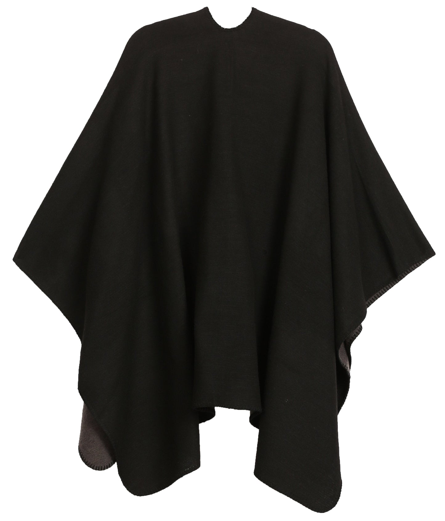 Sakkas Mari Women's Reversible Large Poncho Shawl Wrap Scarf Cape Ruana Blanket - Concordia Style Boutique