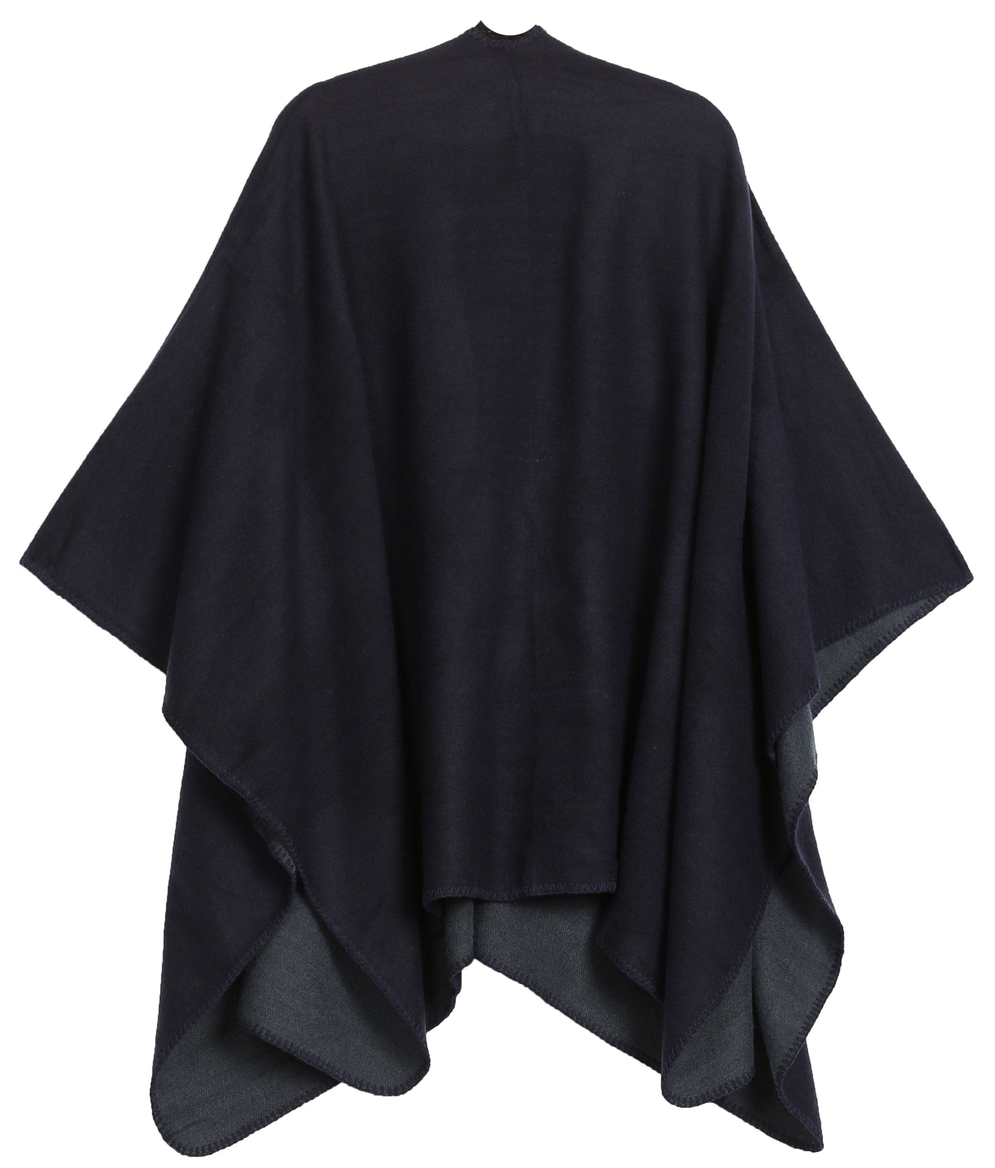 Sakkas Mari Women's Reversible Large Poncho Shawl Wrap Scarf Cape Ruana Blanket - Concordia Style Boutique
