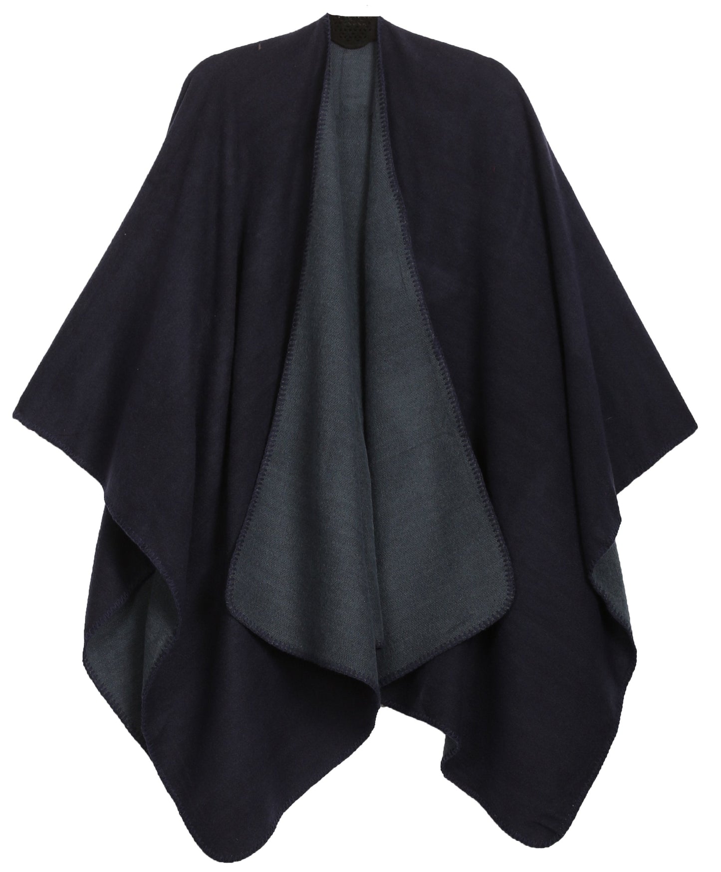 Sakkas Mari Women's Reversible Large Poncho Shawl Wrap Scarf Cape Ruana Blanket - Concordia Style Boutique