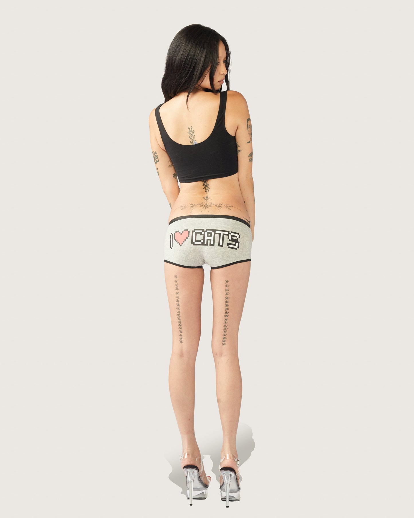 CNC X Dollz 2000's I Heart Cats Boyshorts