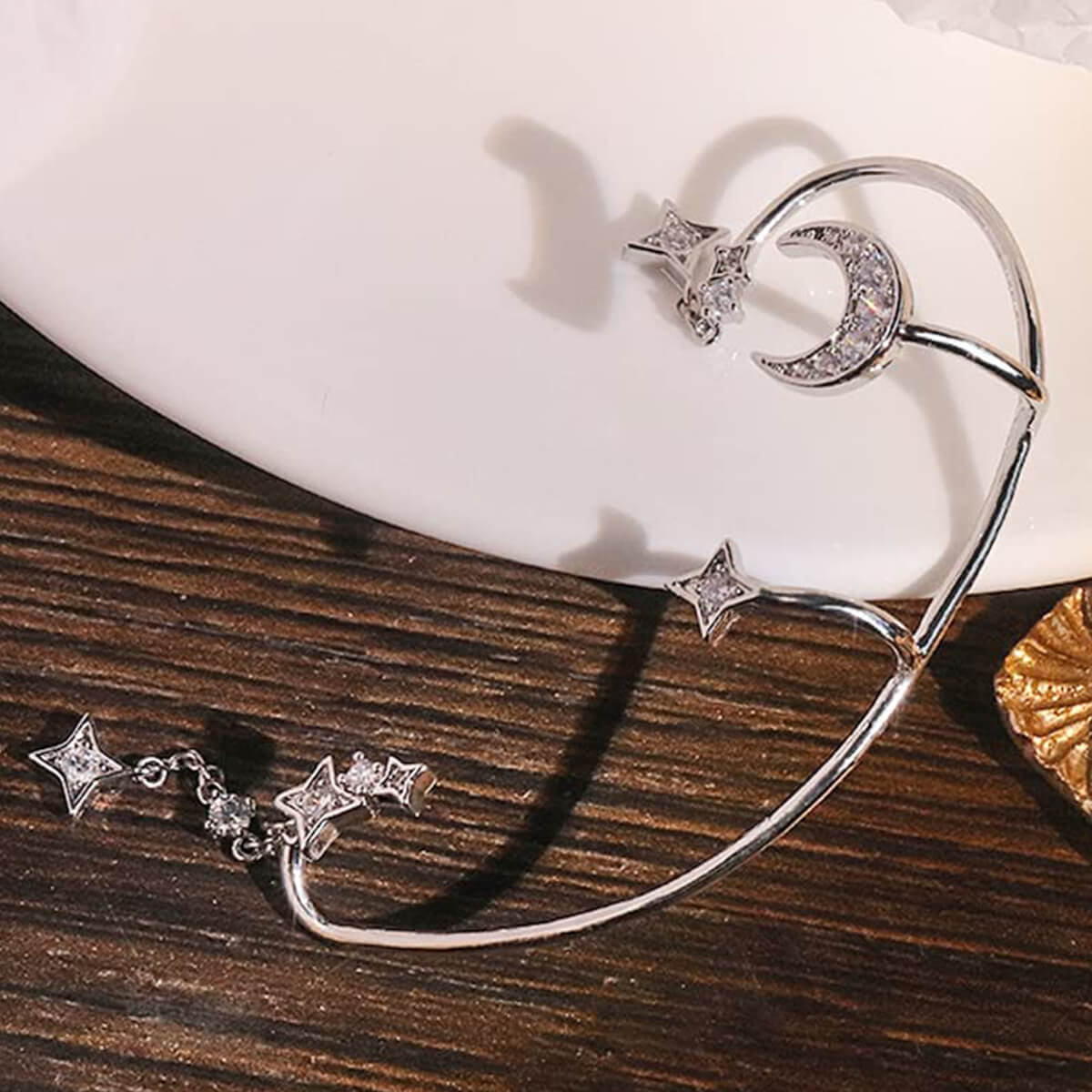 CELESTIAL MOON & STAR EAR CUFFS (PAIR) - Concordia Style Boutique